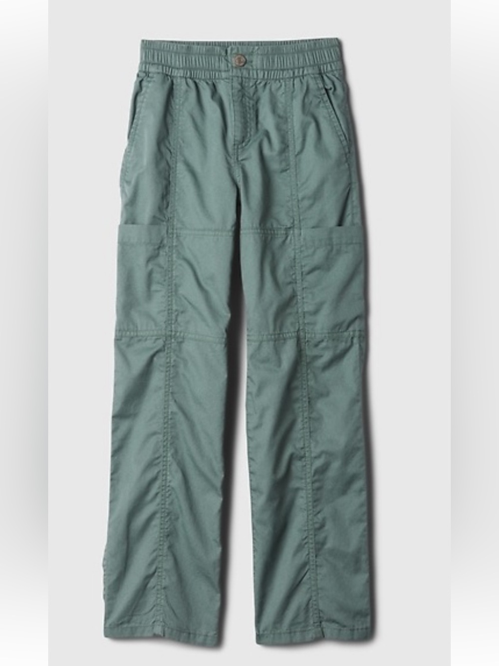 GAP Kids Seamed Pull-On Parachute Cargo Pants Size: M(8) District Green